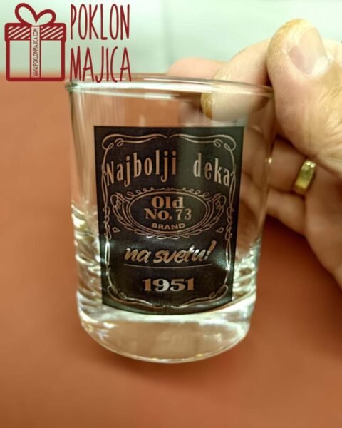 Najbolji Deka + godina – Čaša za viski