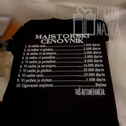 Majstorski cenovnik V6