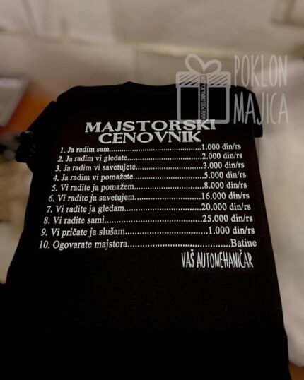 Majstorski cenovnik V6