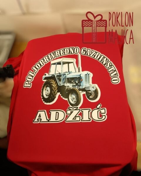 Poljoprivredno gazdinstvo + prezime po želji – Majica sa štampom