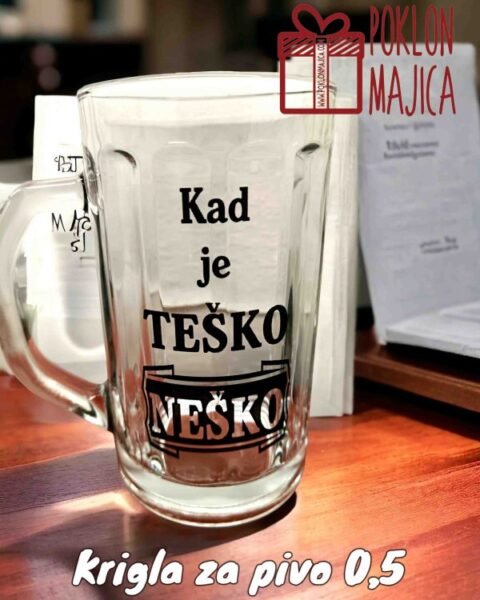 Kad je teško Neško – Krigla sa natpisom