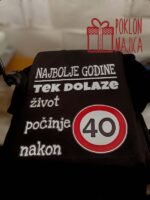Najbolje godine 40 (crna) – 50. rodjendan – boja: crna