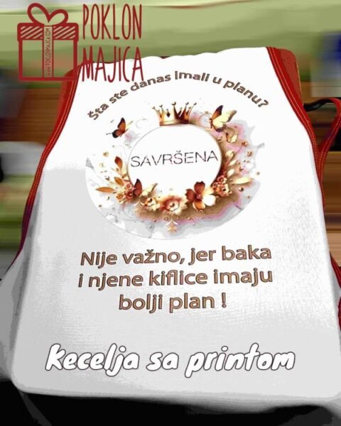 Baka i njene kiflice – Kecelja sa štampom