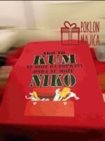 Ako to Kum ne može da popravi – Majica sa štampom – boja: crvena