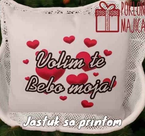 Volim te bebo! – Ukrasni jastuk sa štampom