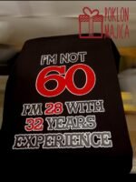 Im not 60 – 50. rodjendan – boja: crna