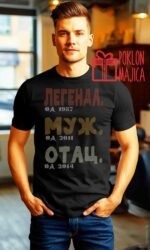 Legenda tata i muz – Majica sa štampom – boja: crna