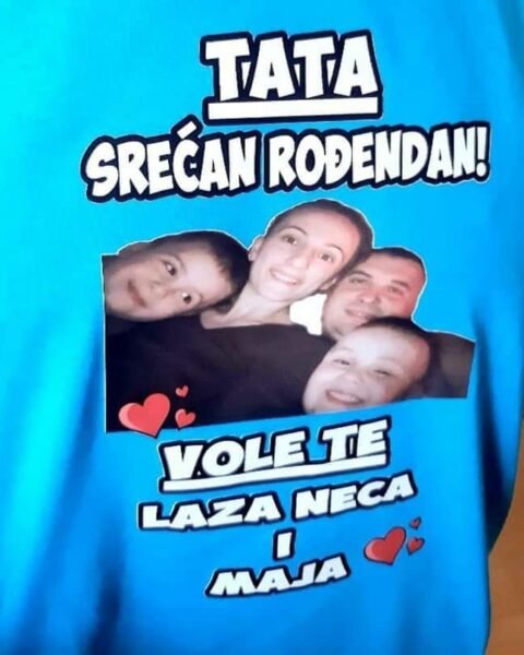 Tata srecan rodjendan V9 – Majica sa štampom