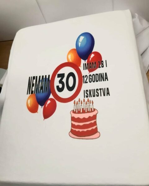 30. Rodjendan – Majica sa štampom