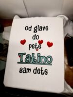 Tatino sam dete – Majica sa štampom – boja: bela