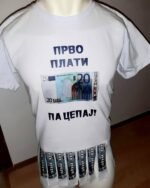 Plati pa cepaj brale sa pelcerima – Majica sa štampom – boja: bela