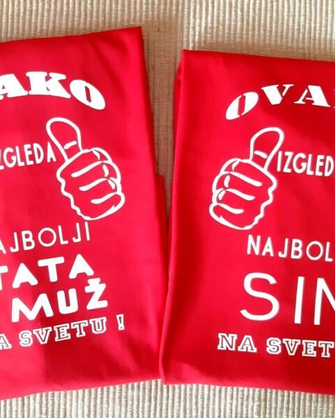 Najbolji tata i sin – Majica sa štampom
