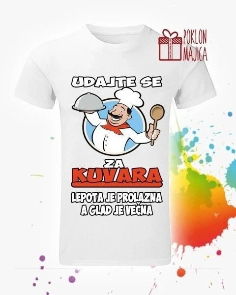 Udajte se za kuvara – Majica sa štampom