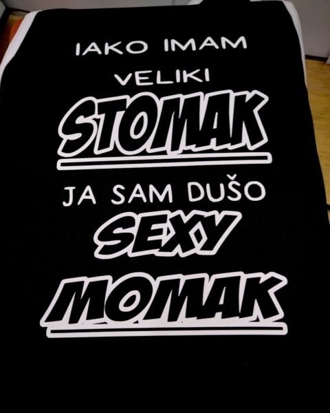 Sexy momak crna kecelja – Kecelja sa štampom