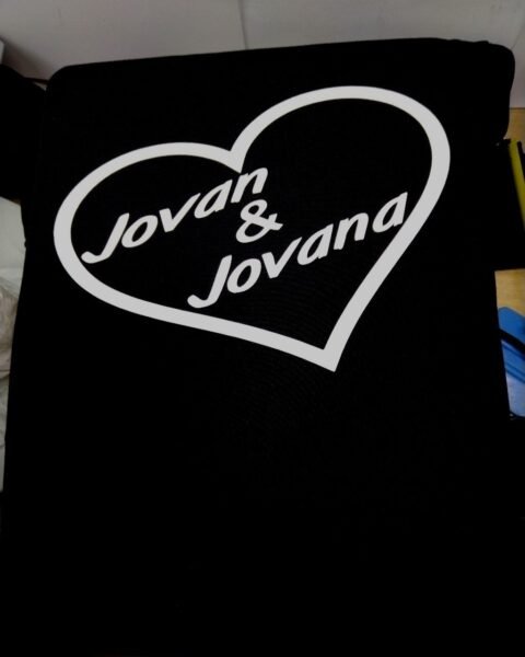 Jovan i Jovana (imena po želji) – Majica sa štampom