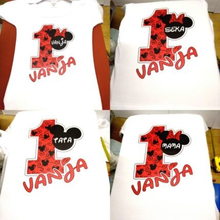 Majice za 1. rodjendan Miki Mini