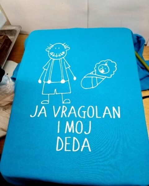 Ja vragolan i moj deda (plava) – Majica sa štampom