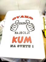 Najbolji kum kuma (bela) – boja: bela