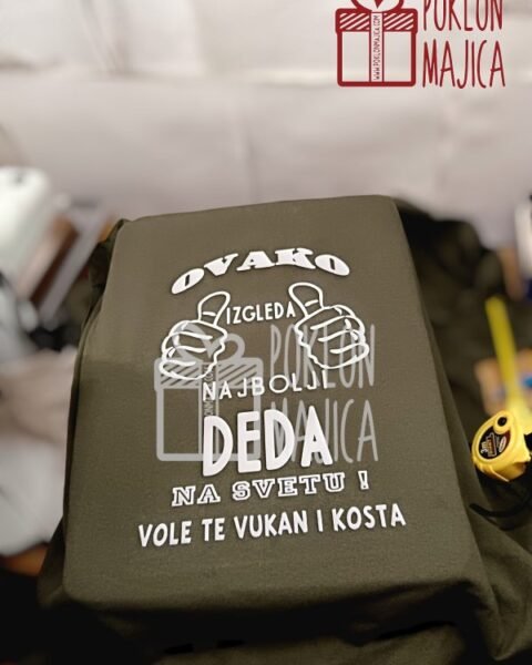 Najbolji deka (zelena) – Majica sa štampom