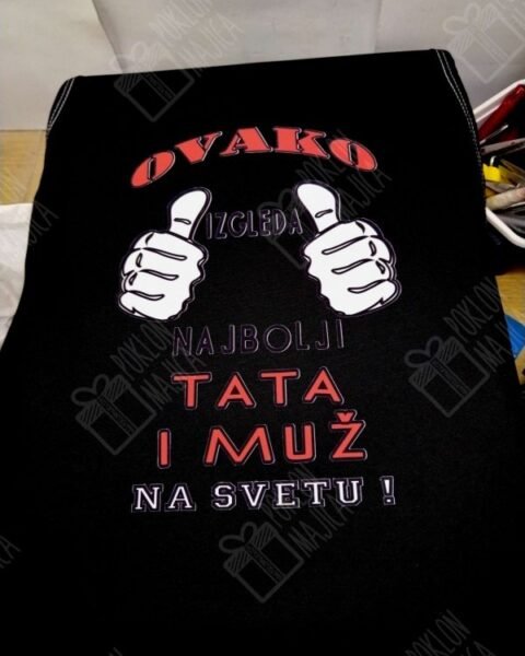 Najbolji tata i muz kecelja – Kecelja sa štampom