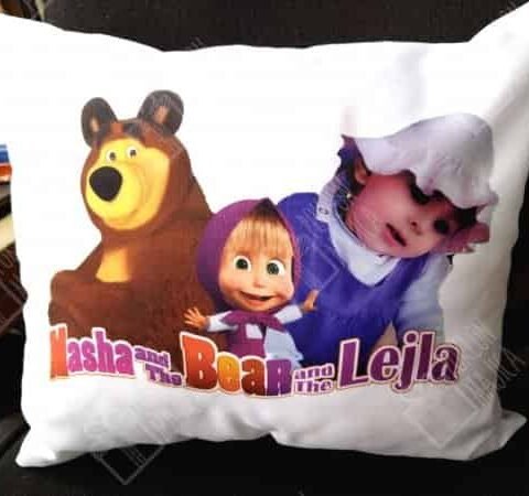 Masa i medved i Lejla :) – Jastuk sa slikom
