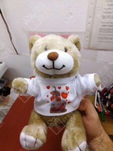 Plišani meda sa slikom deteta + srca