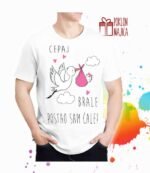 Cepaj brale v41 devojčica – Majica sa štampom – boja: bela