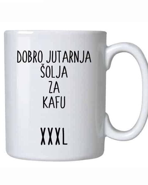 Dobro jutarnja – Šolja sa natpisom