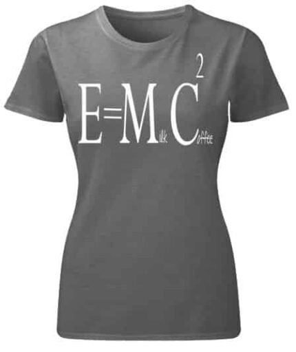 E mc (crna) – Majica sa štampom