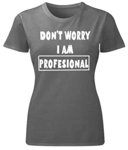 I am profesional (crna) – Majica sa štampom