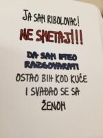 Ne smetaj – Lovci ribolovci – boja: bela