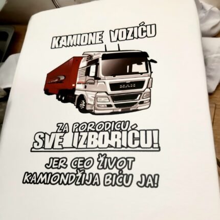 Kamione vozicu - bela