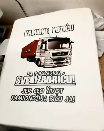 Kamione vozicu - bela