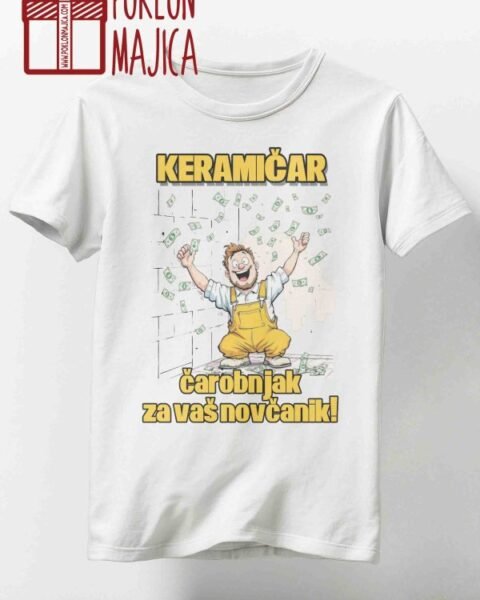 Keramičar – carobnjak – Majica sa štampom – boja: bela