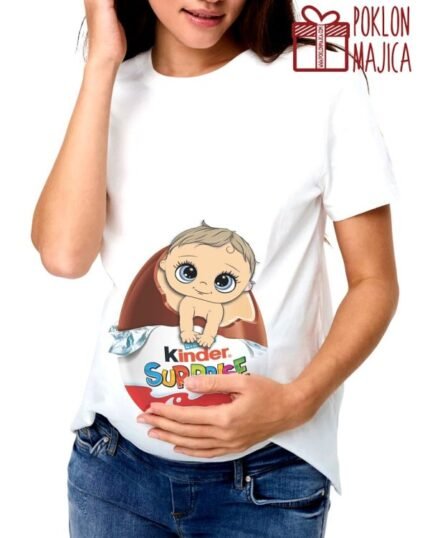 Kinder jaje majica za trudnice + decak
