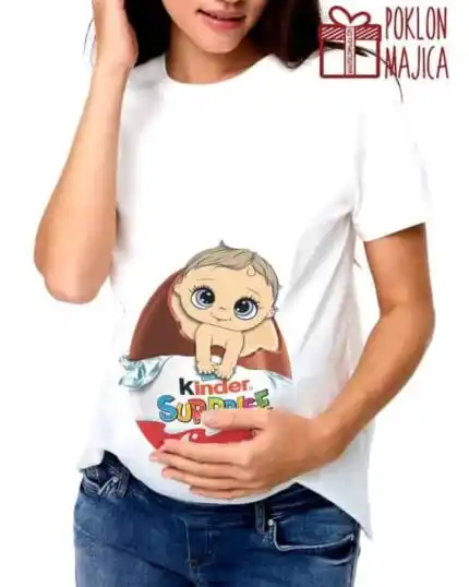Kinder jaje majica za trudnice + decak
