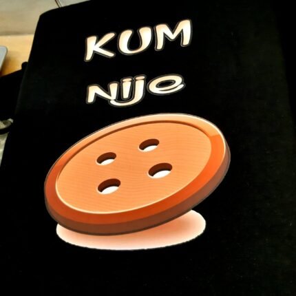 Kum nije dugme - crna