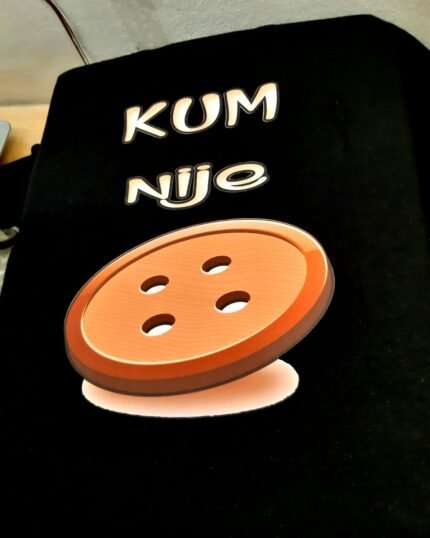 Kum nije dugme - crna