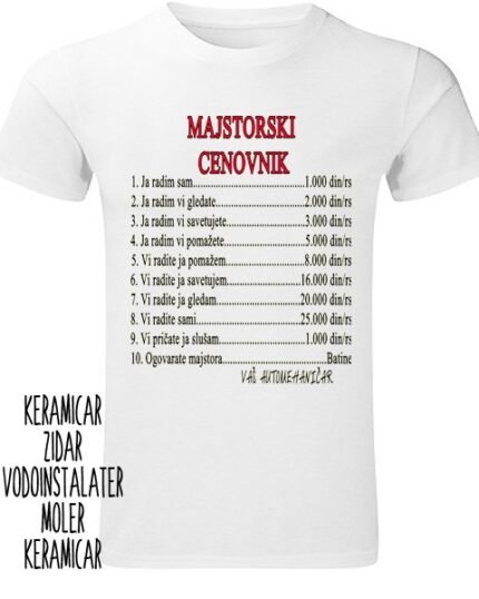 Majstorski cenovnik