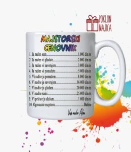 Majstorski cenovnik - solja