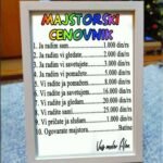 Majstorski cenovnik - RAM