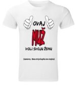 Muz – Majica sa štampom – boja: bela