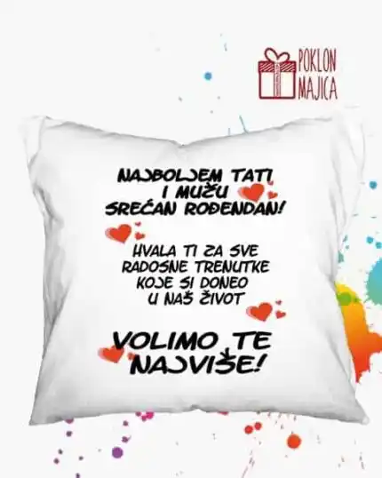 Najboljem tati i muzu - jastuk