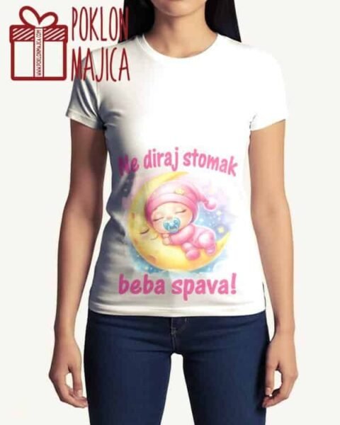 Ne diraj stomak – devojčica – Majica sa štampom