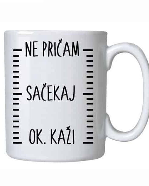 Ne pričam – Šolja sa natpisom