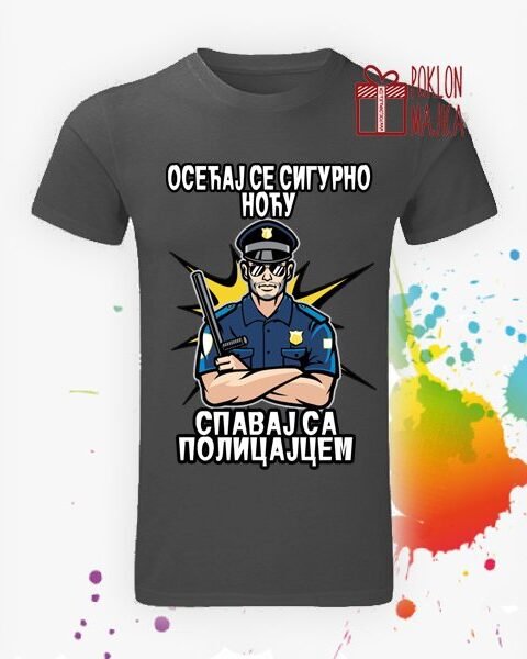 Spavaj sa policajcem – Majica sa štampom