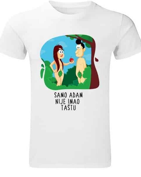 Adam i raj – Majica sa štampom