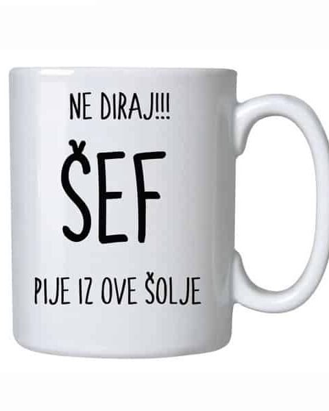 Sef – Šolja sa natpisom