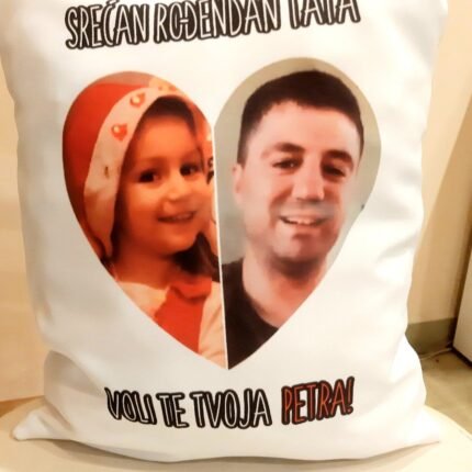Jastuk srce sa likom po zelji