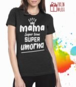 Super umorna mama – Majica sa štampom – boja: crna